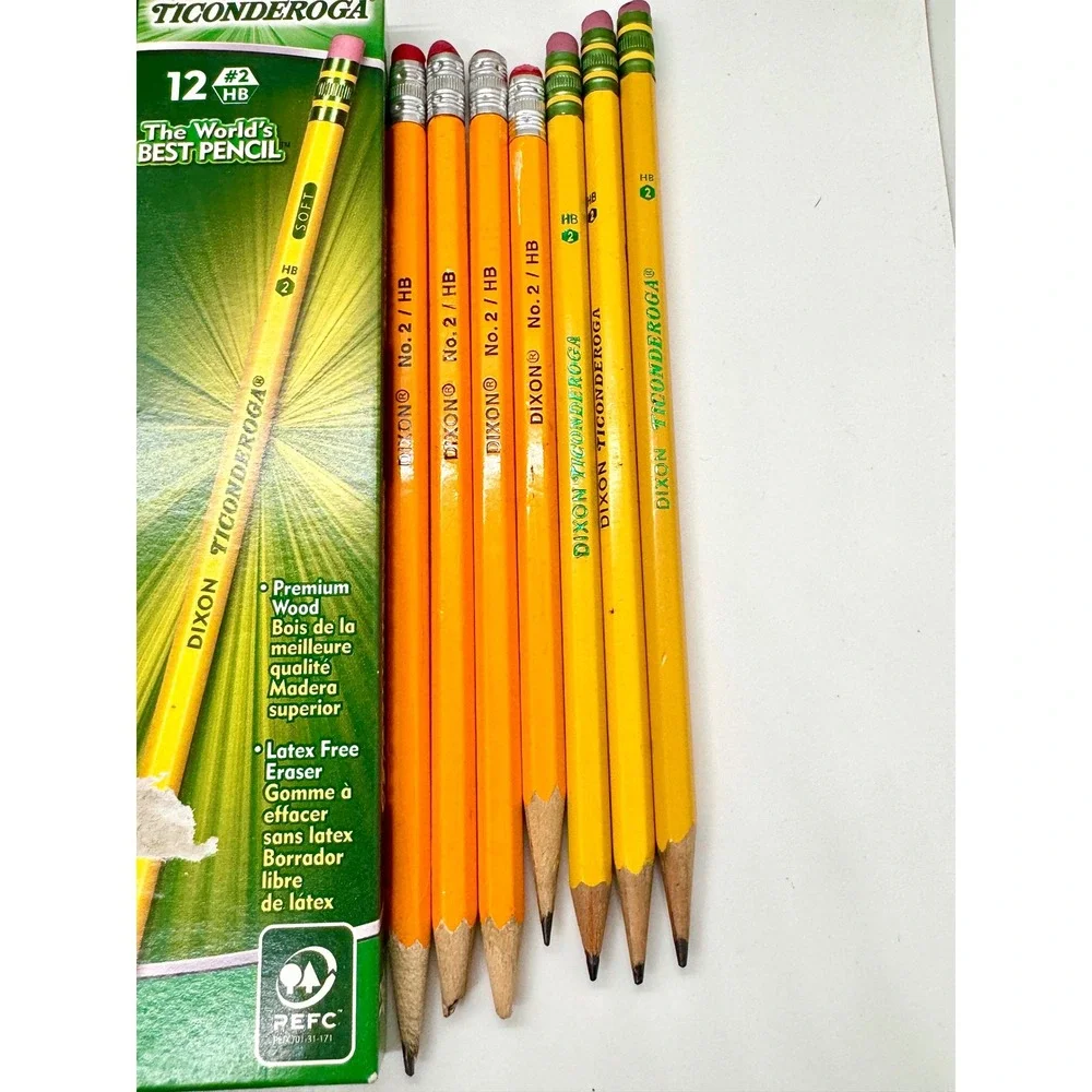 Dixon Ticonderoga No 2 Pencils Bulk Lot‎ 48ct Boxes Plus Mixed Loose Pencils HB